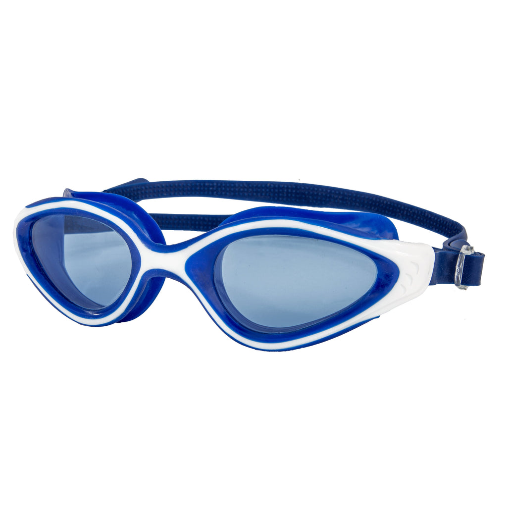 Aqua Dolfino Performa Latex-Free Swim Sport Goggle for Adults, Blue