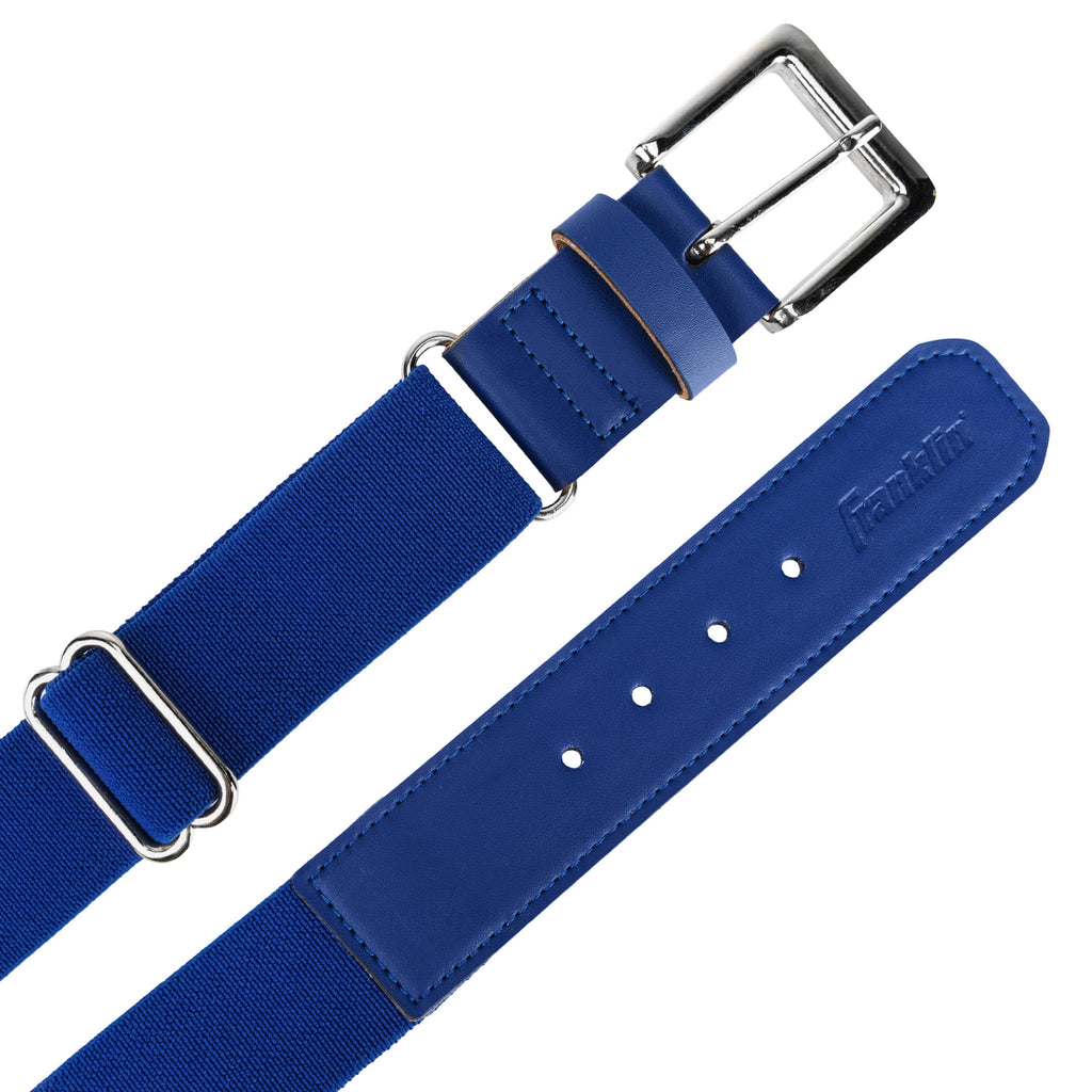 Franklin Sports MLB Adult + Youth Baseball Belt - Belt for Teeball, Baseball + Softball - Boys + Girls Adjustable Size Adult + Youth Belt for Baseball + Softball Pants - 27" to 48" Inch Waist - Royal