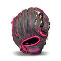Franklin Sports Shok Sorb Kids Baseball + Teeball Glove - Youth Baseball, Softball + Tball Glove for Boys + Girls - Right Hand Throw - Pink - 10.5"