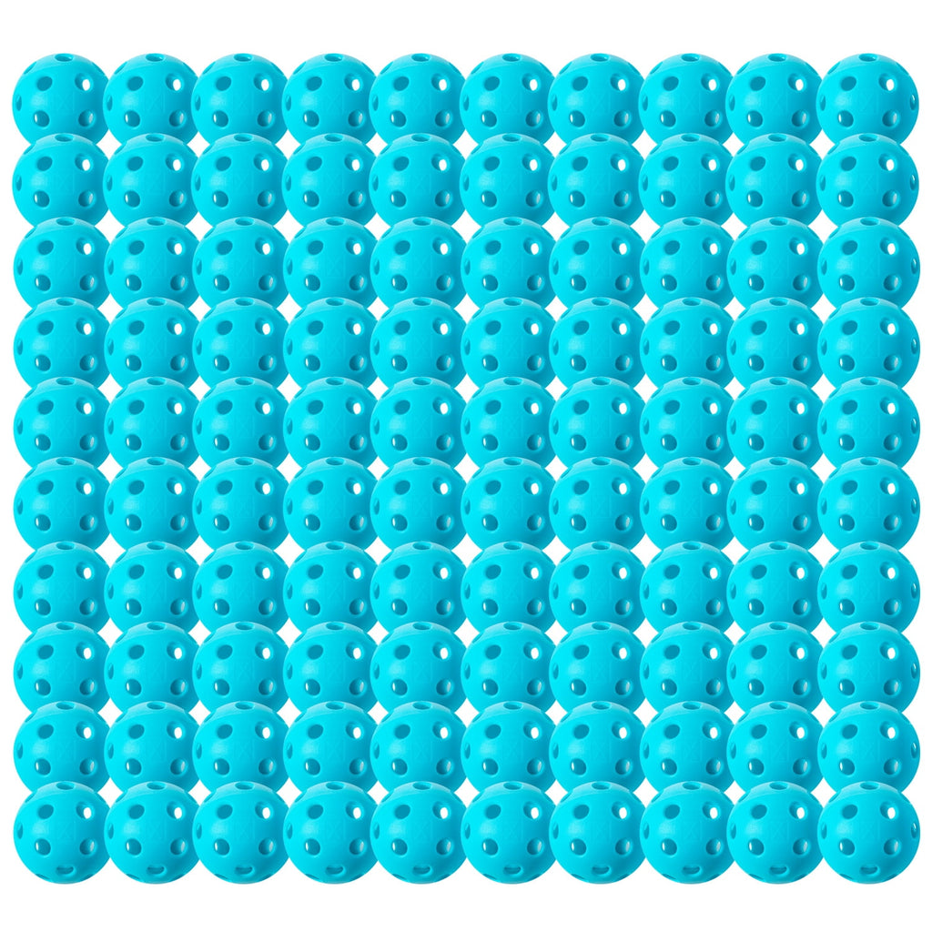 Franklin Sports X-26 Official Indoor Pickleballs - Bulk 100 Pack - Blue