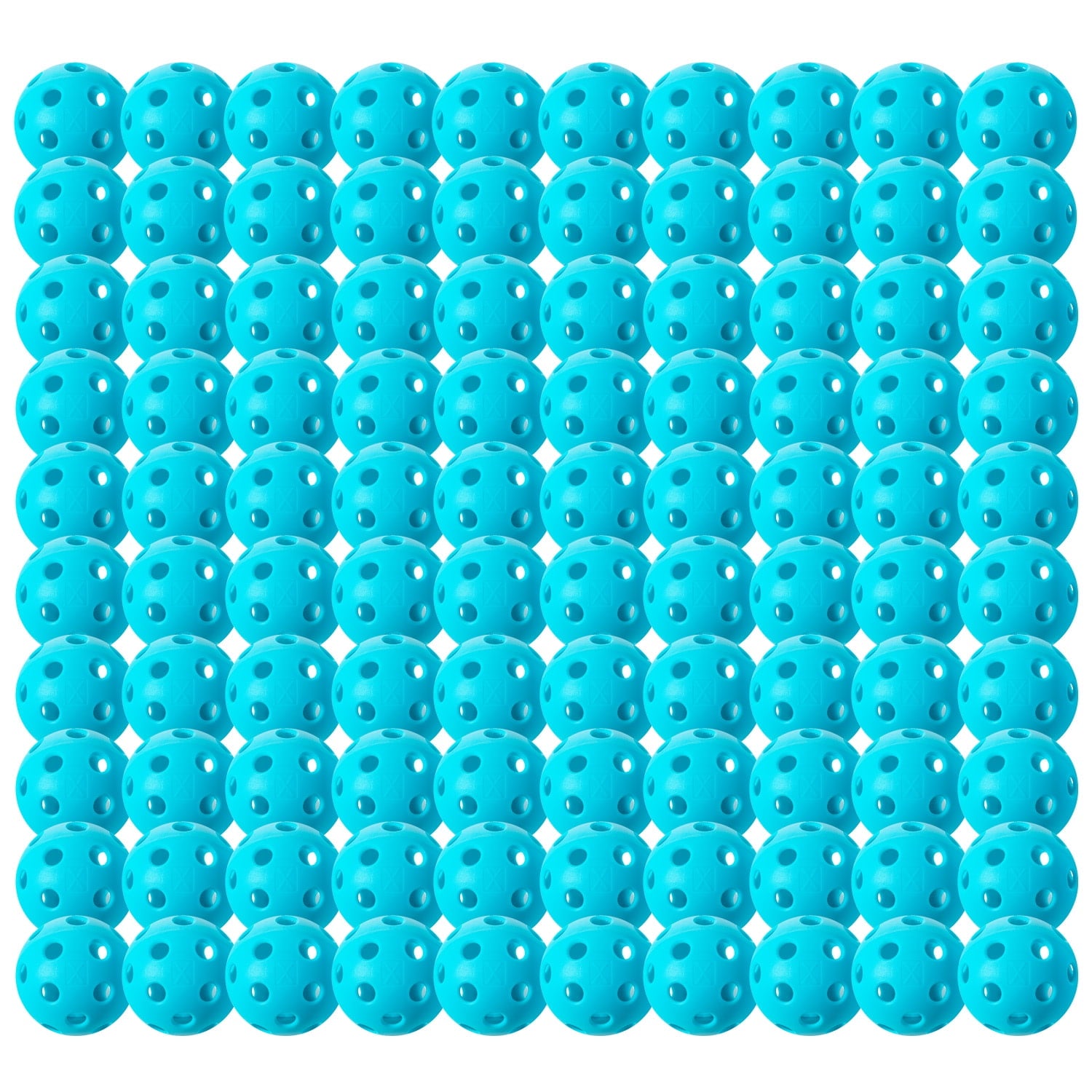 Franklin Sports X-26 Official Indoor Pickleballs - Bulk 100 Pack - Blue