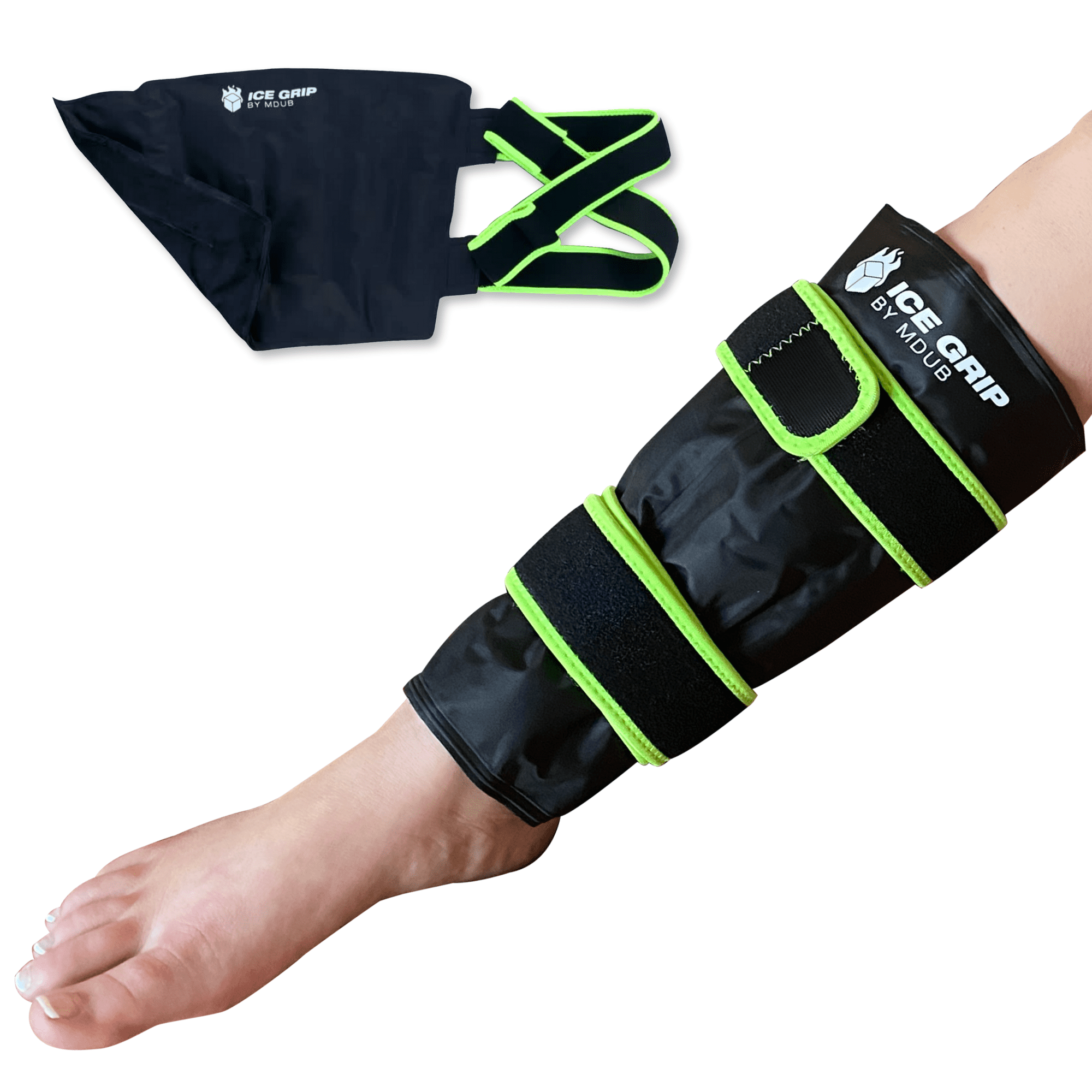 Ice Grip - Shin & Calf Ice Grip Wrap, Shin Brace, Calf Brace, Ankle Brace, Shin and Calf Support