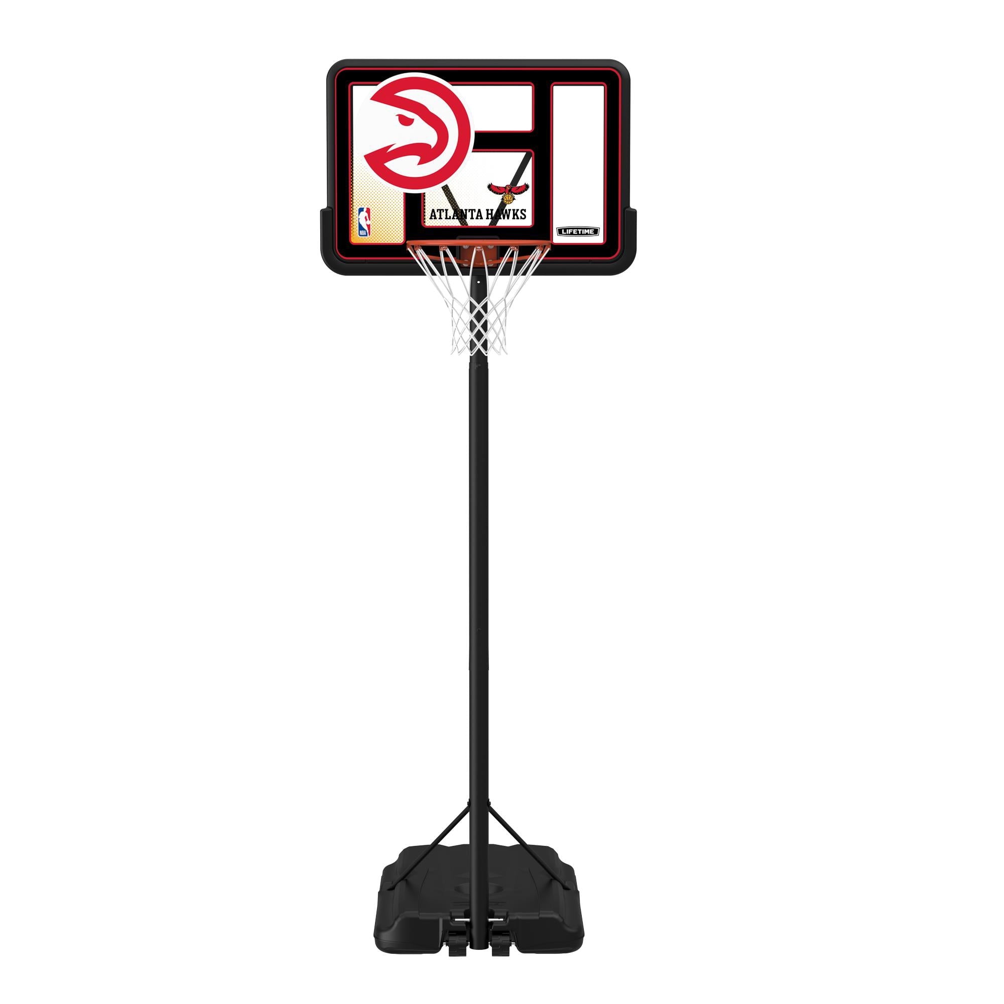 Lifetime NBA League 44" Portable Basketball Hoop with Wheels - 7.5 to 10 Ft Adjustable Height