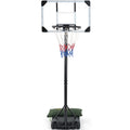 Naipo 28in Basketball Hoop Basketball Goal System Height Adjustable 5.1ft to 7ft Court for All Age Ranges Indoor Outdoor Use