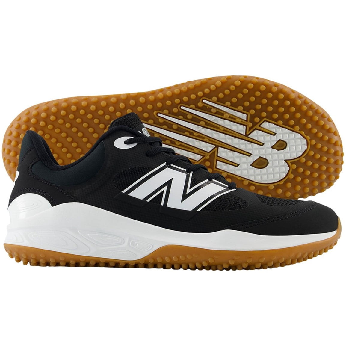 New Balance Mens 3000V7 Baseball Turfs Black/White 9
