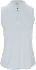 Puma Aerlon Mock Sleeveless Sea Glass Shirt Women XL