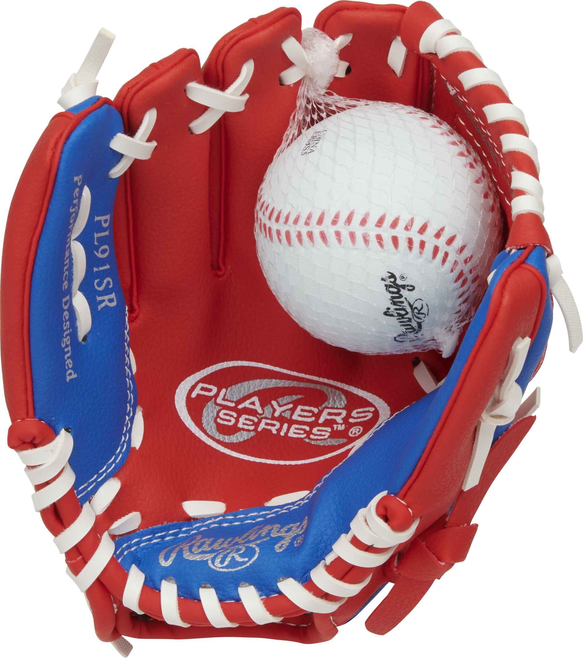 Rawlings Players 9-inch Glove With Ball | Right Hand Throw | All