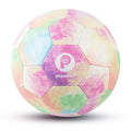 PP PICADOR Soccer Ball Size 4, Colorful Rainbow Kids Soccer Ball with Pump