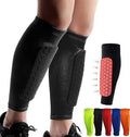 Soccer Shin Guards Shin Pads for Kids Youth Adult, Calf Compression Sleeve with Honeycomb Pads, Support for Shin Splint Baseball Boxing MTB, Lightweight ( 1Pair, Black, M)