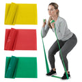 THERABAND Resistance Bands Set, Yellow/Red/Green, Beginner, Non-Latex