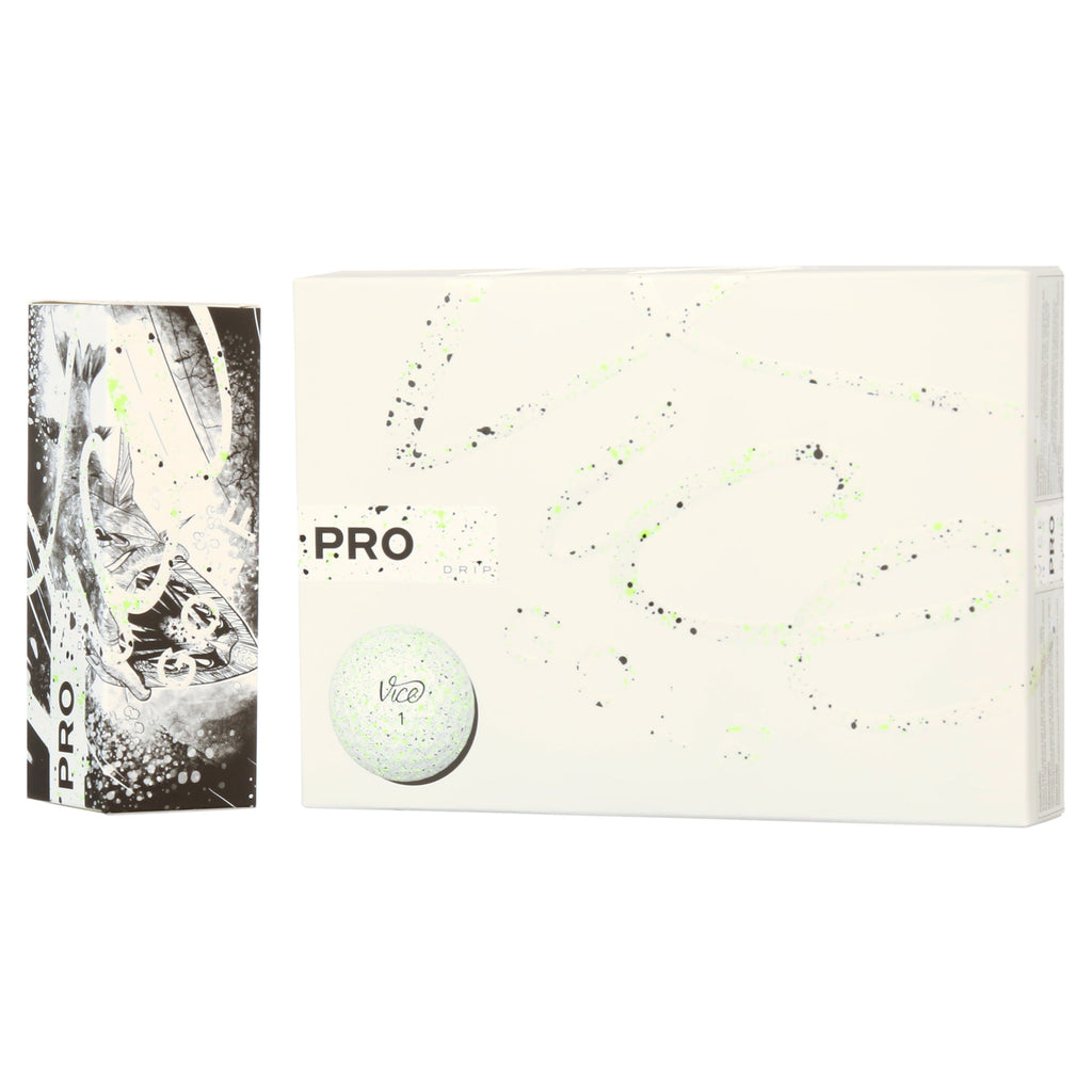 Vice Golf Pro Drip Golf Balls, Lime, 12 Pack