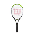 Wilson Blade Feel 25" Junior Tennis Racket - Green & Black (Ages 9-10), 100 sq in, 9.1oz