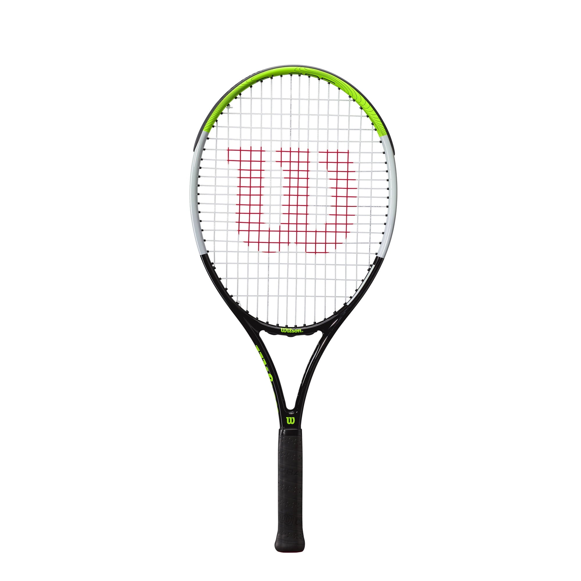 Wilson Blade Feel 25" Junior Tennis Racket - Green & Black (Ages 9-10), 100 sq in, 9.1oz