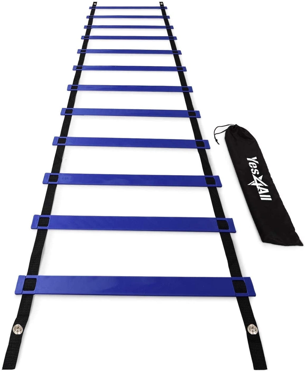 Yes4All Speed and Agility Training Ladder with Carry Bag - 12 Rung (Yellow)