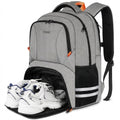 Ytonet Travel Backpack for Men & Women, Water-Resistant Sports Backpack with Shoe Compartment, Fits 15.6-inch Laptop – Ideal for Workouts, Camping, Hiking, Gray