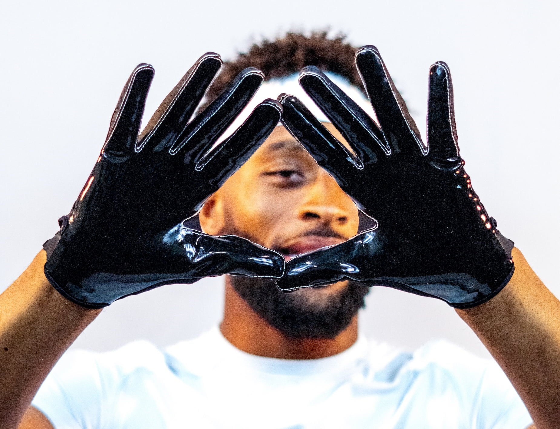 Massov EVO2 Youth Football Glove, Child Receiver Glove, Jet Black, Small