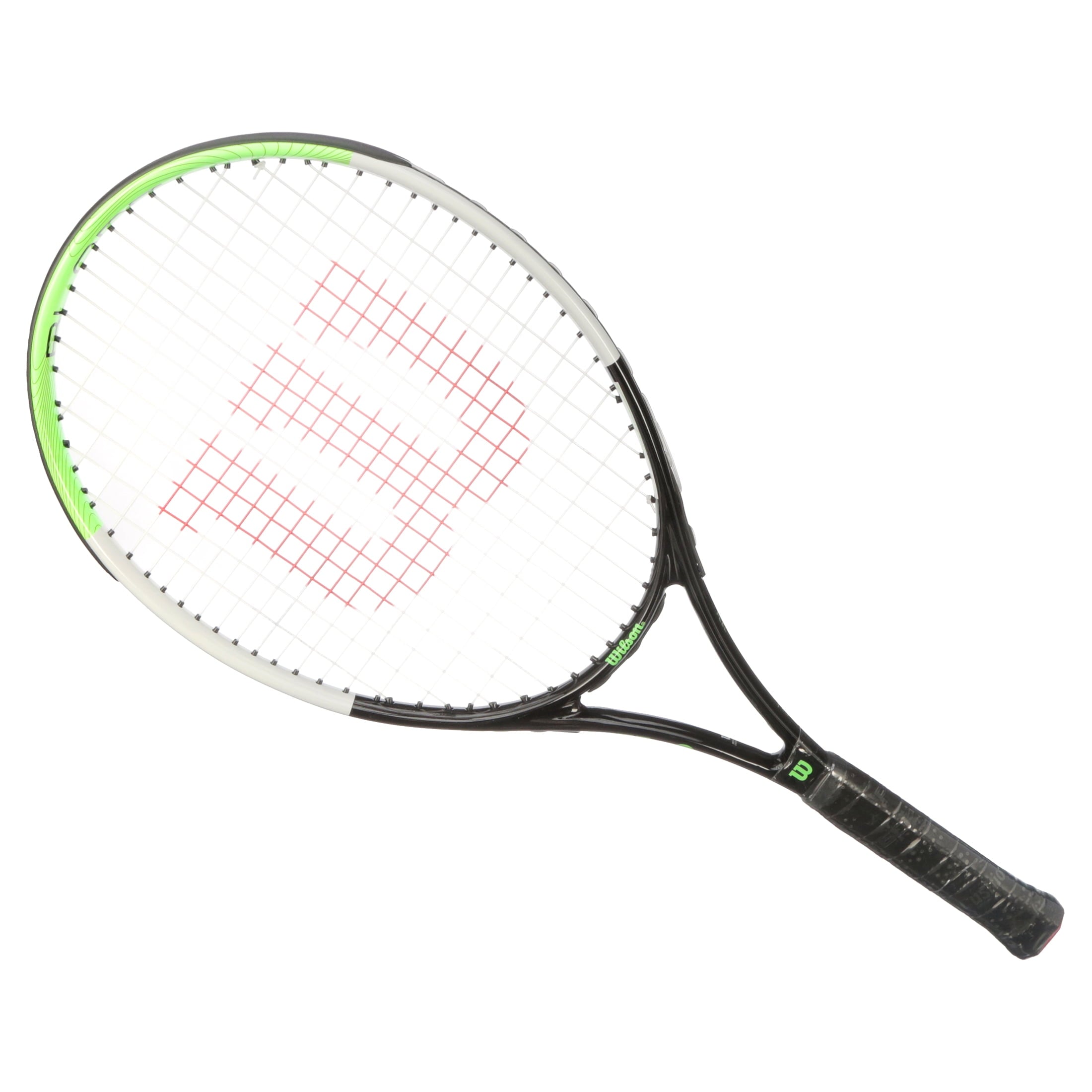 Wilson Blade Feel 25" Junior Tennis Racket - Green & Black (Ages 9-10), 100 sq in, 9.1oz