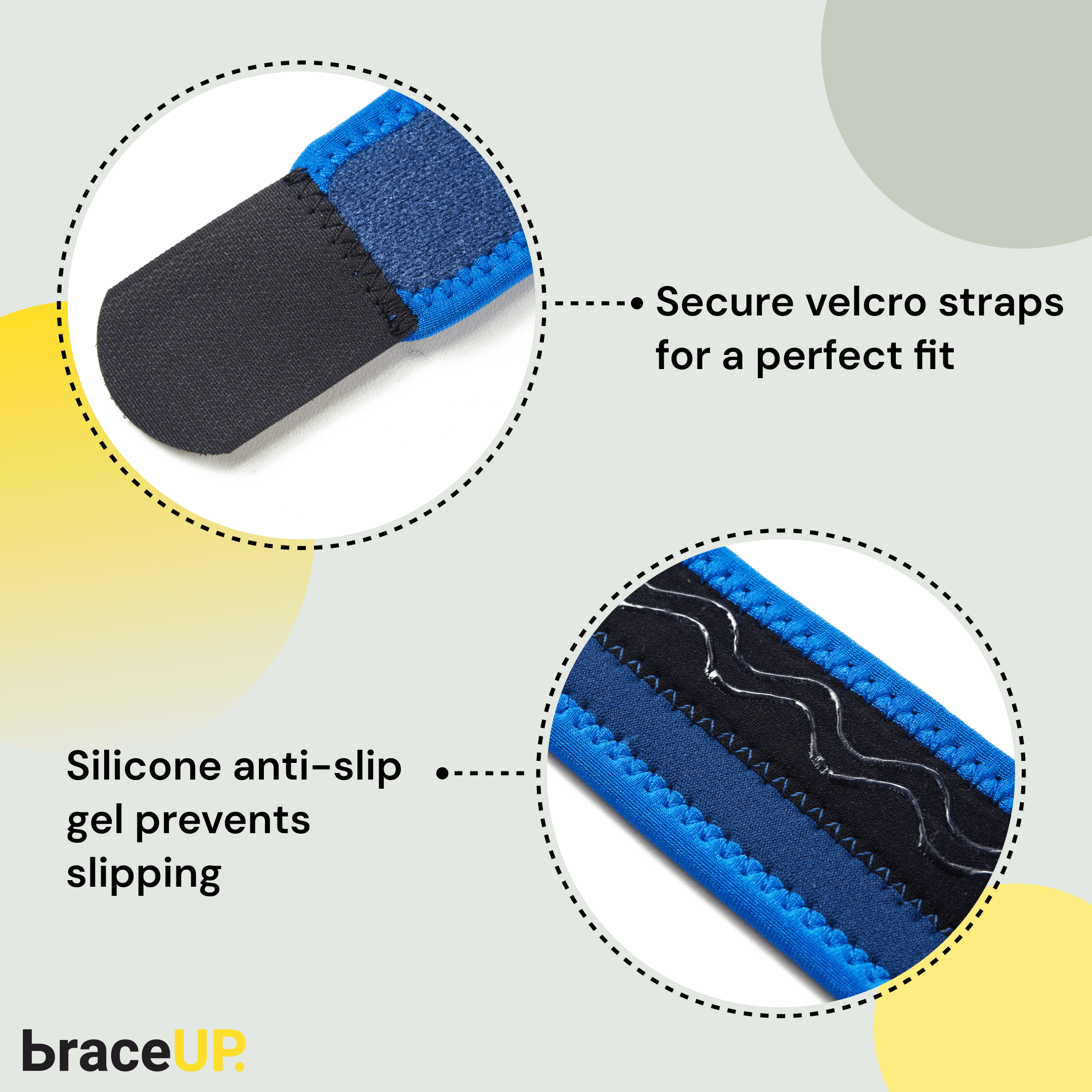 BraceUP Kids Knee Brace for Boys and Girls – Adjustable Youth Fit for Pain Relief (S)