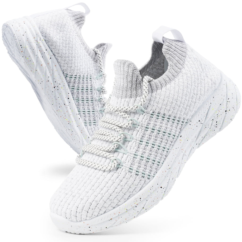 HARVEST LAND Women's Walking Shoes Breathable Slip on Athletic Tennis Sneakers