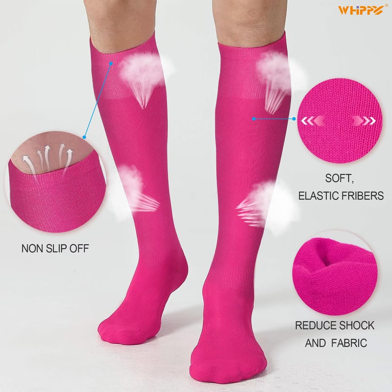 WHIPPY Baseball Belt and Socks Combo for Youth Boys Girls Softball Belt Adjustable Elastic Belt for Kids Children