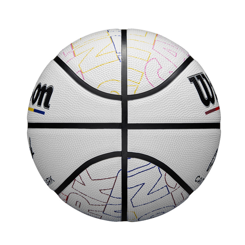 Wilson Caitlin Clark Journey Series Basketball - White/Multicolor, Size 6 - 28.5"