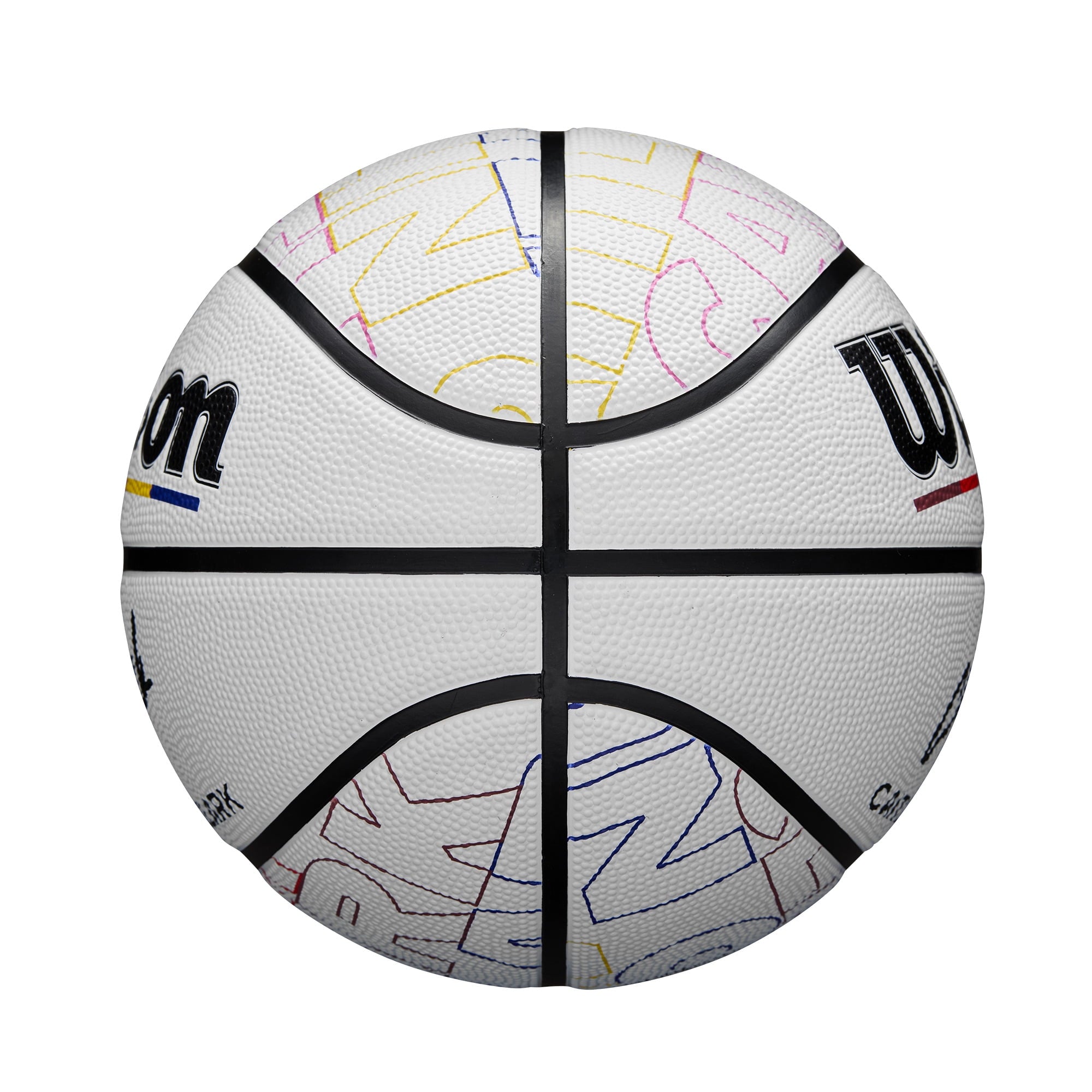 Wilson Caitlin Clark Journey Series Basketball - White/Multicolor, Size 6 - 28.5"