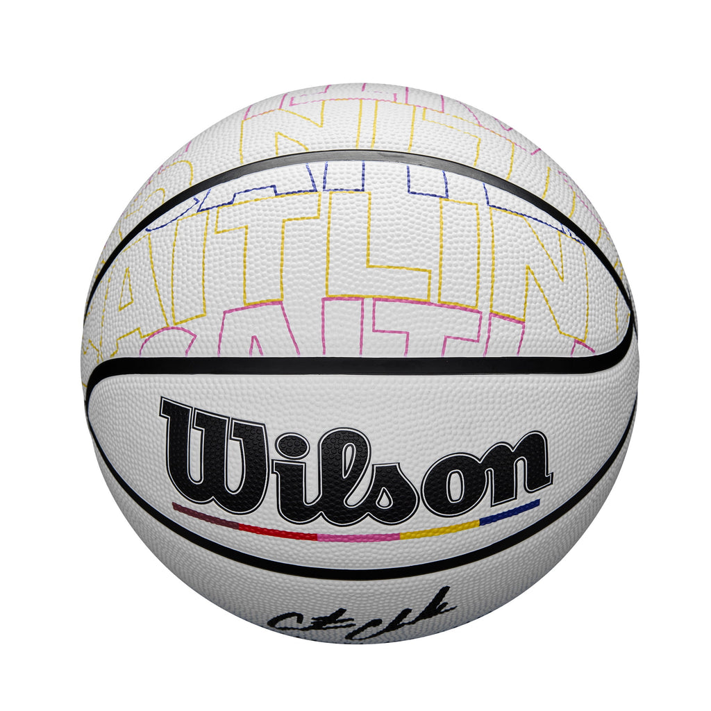Wilson Caitlin Clark Journey Series Basketball - White/Multicolor, Size 6 - 28.5"