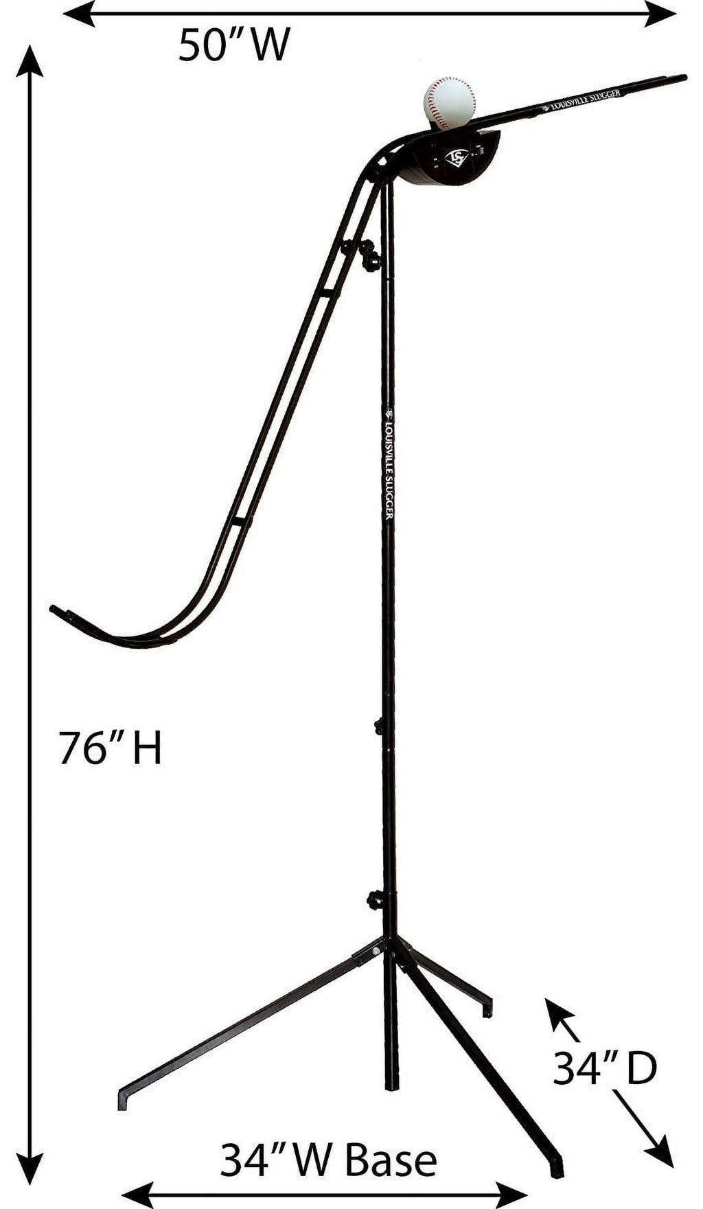 Louisville Slugger Soft Toss System – Portable Baseball & Softball Training Tool with Adjustable Toss Height, Ideal for Batting Practice