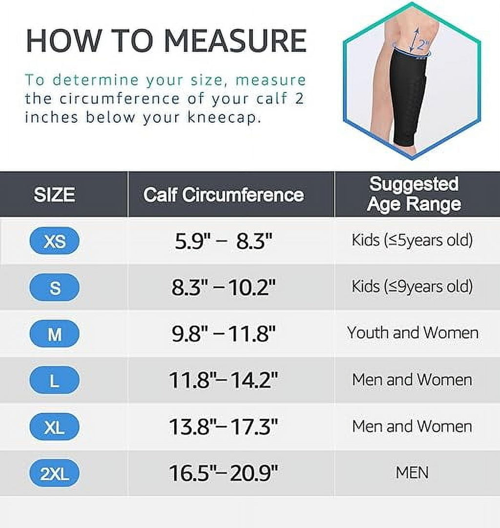 Soccer Shin Guards Shin Pads for Kids Youth Adult, Calf Compression Sleeve with Honeycomb Pads, Support for Shin Splint Baseball Boxing MTB, Lightweight ( 1Pair, Black, M)