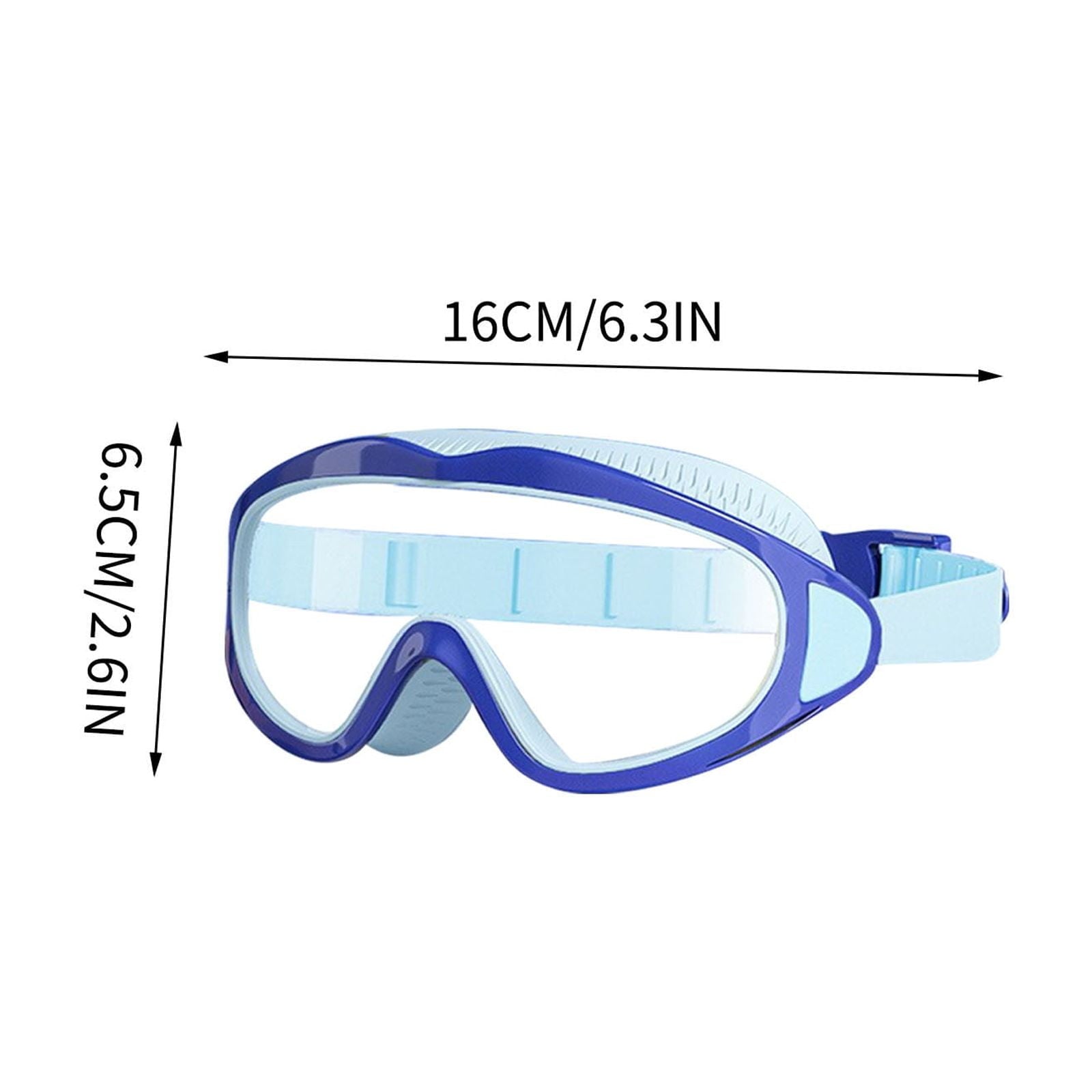 Kids Swim Goggles for Boys and Girls Age 3-15 with Nose Cover, Anti-Fog No Leaking Wide Vision HD Lens UV Protection, Comfortable Swim Goggles for Kids 6-14 by PALIFEUR