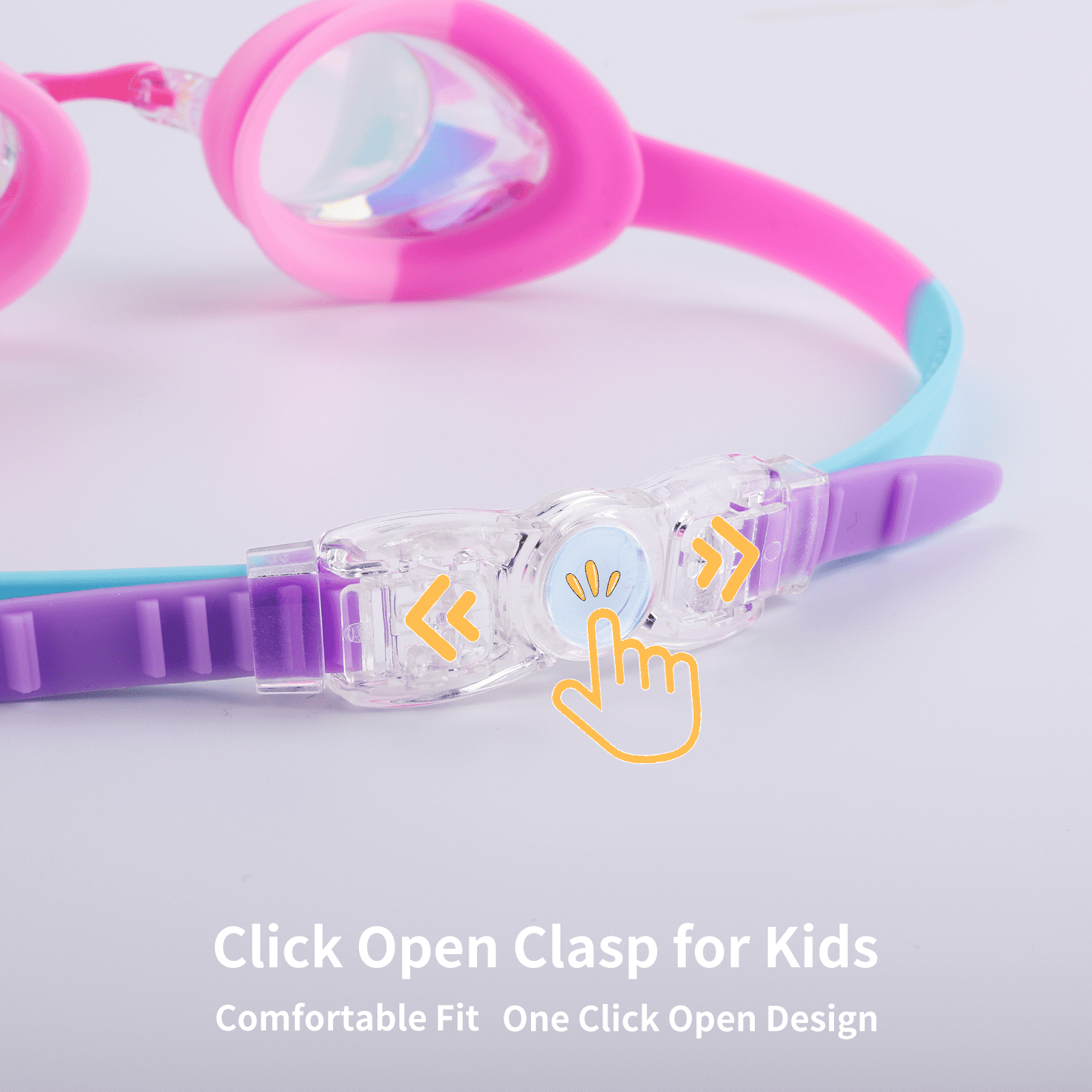 Cshidworld Kids Swim Goggles Clear Anti-Fog Swimming Sport Goggles 2 Pack