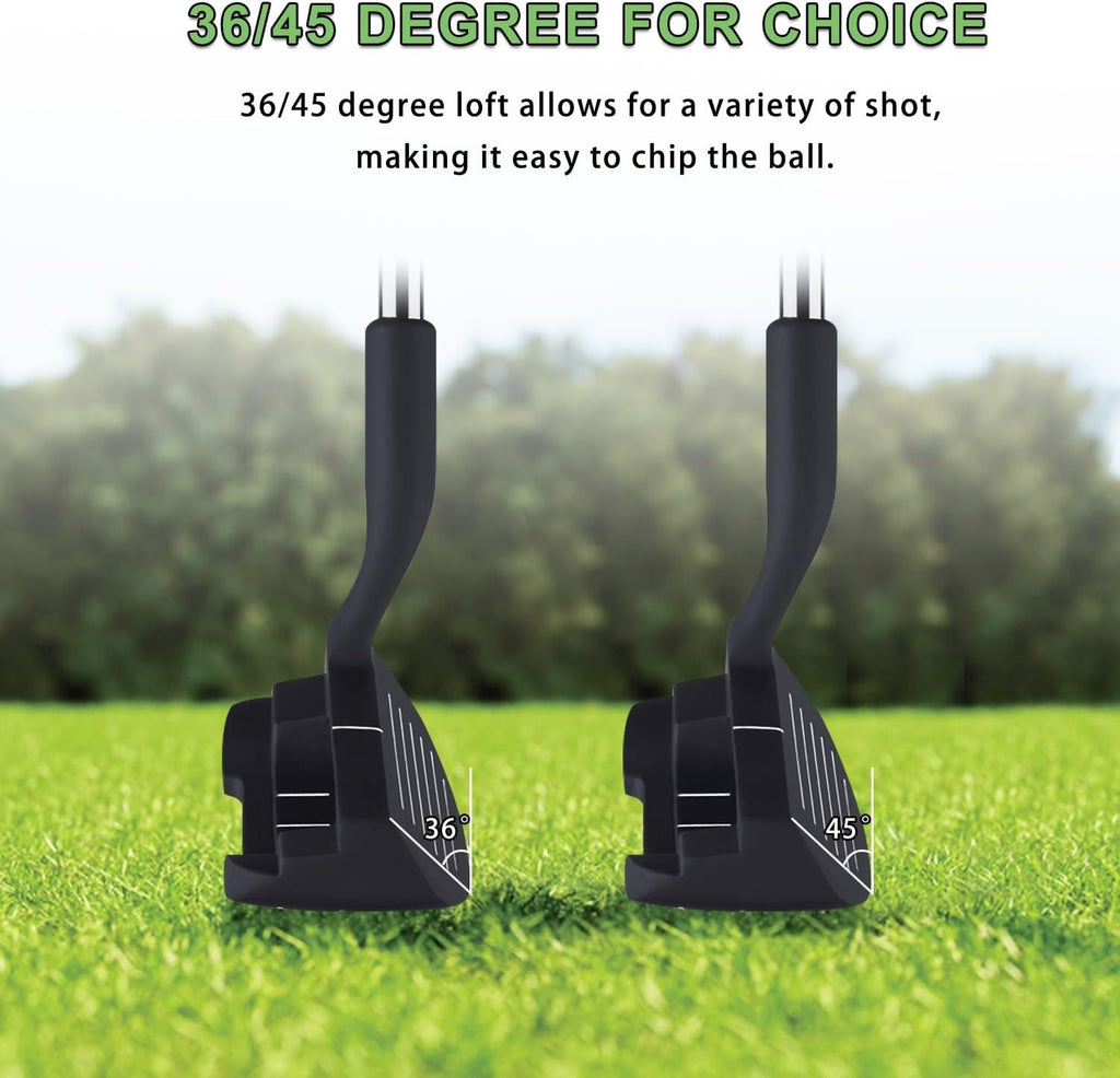 MAZEL Chipper Club Pitching Wedge for Men & Women,45 Degree - Save Stroke from Short Game,Right Hand