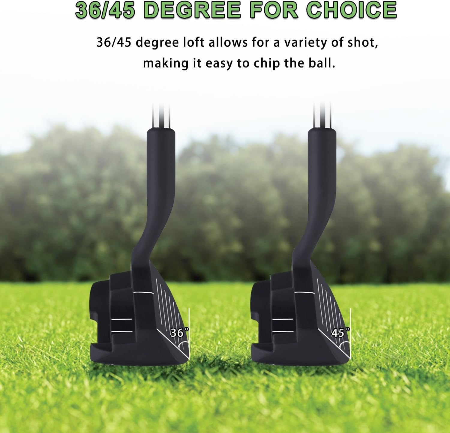 MAZEL Chipper Club Pitching Wedge for Men & Women,45 Degree - Save Stroke from Short Game,Right Hand