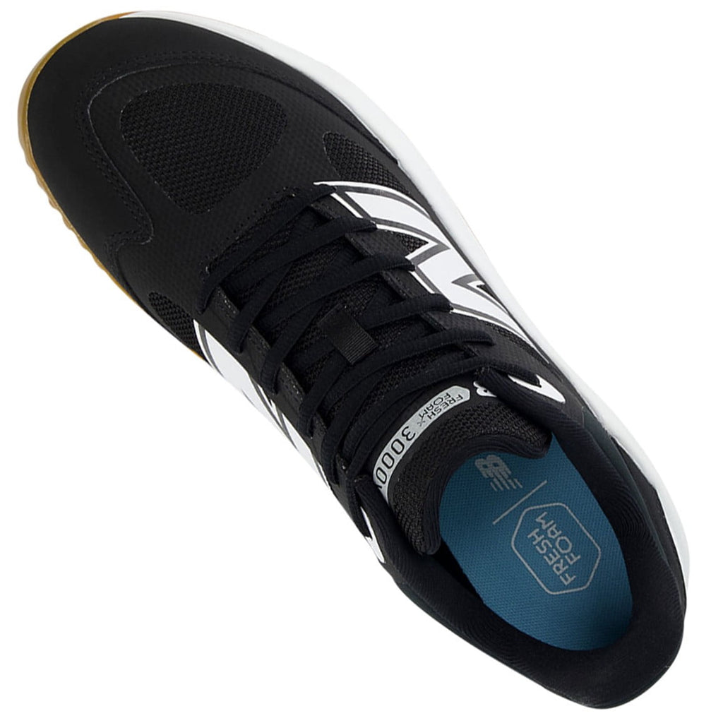 New Balance Mens 3000V7 Baseball Turfs Black/White 9