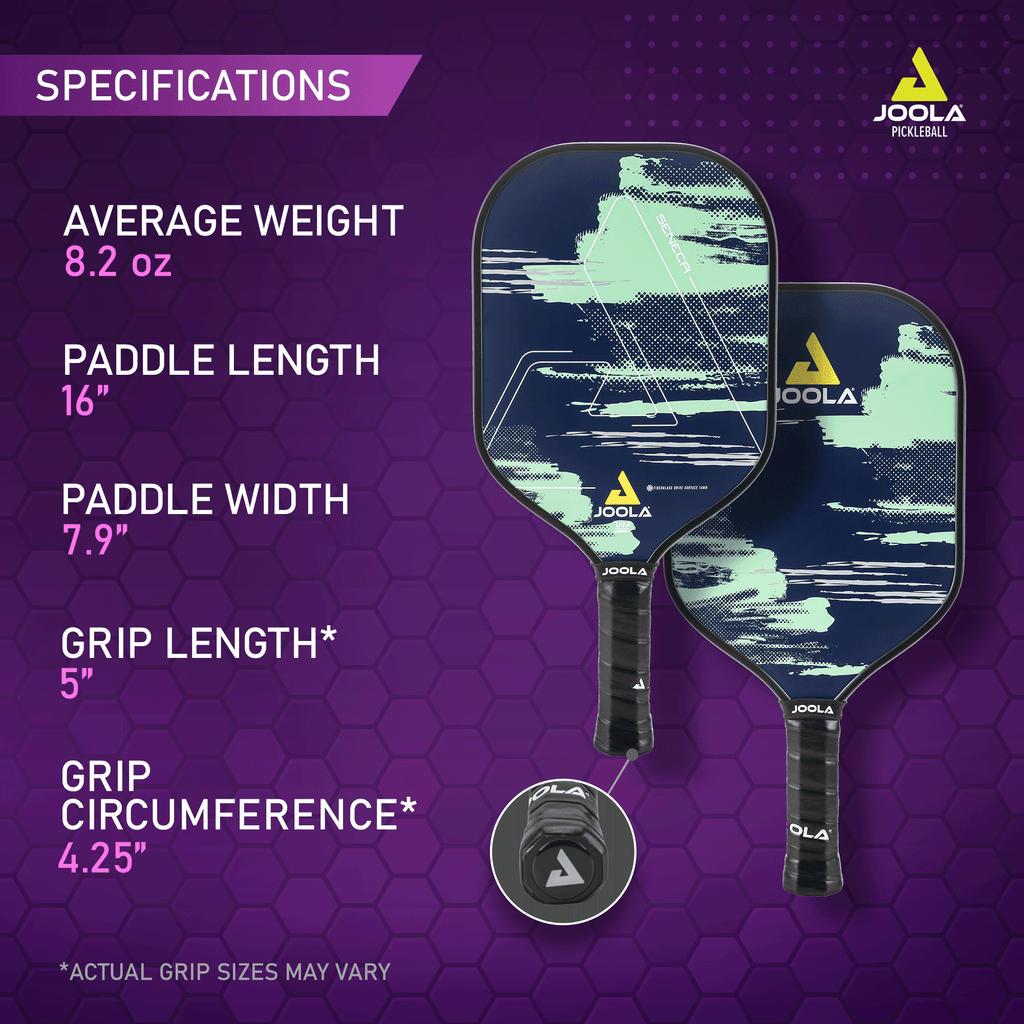 JOOLA Seneca Carbon Drive Surface, 16mm Pickleball Paddle, Blue