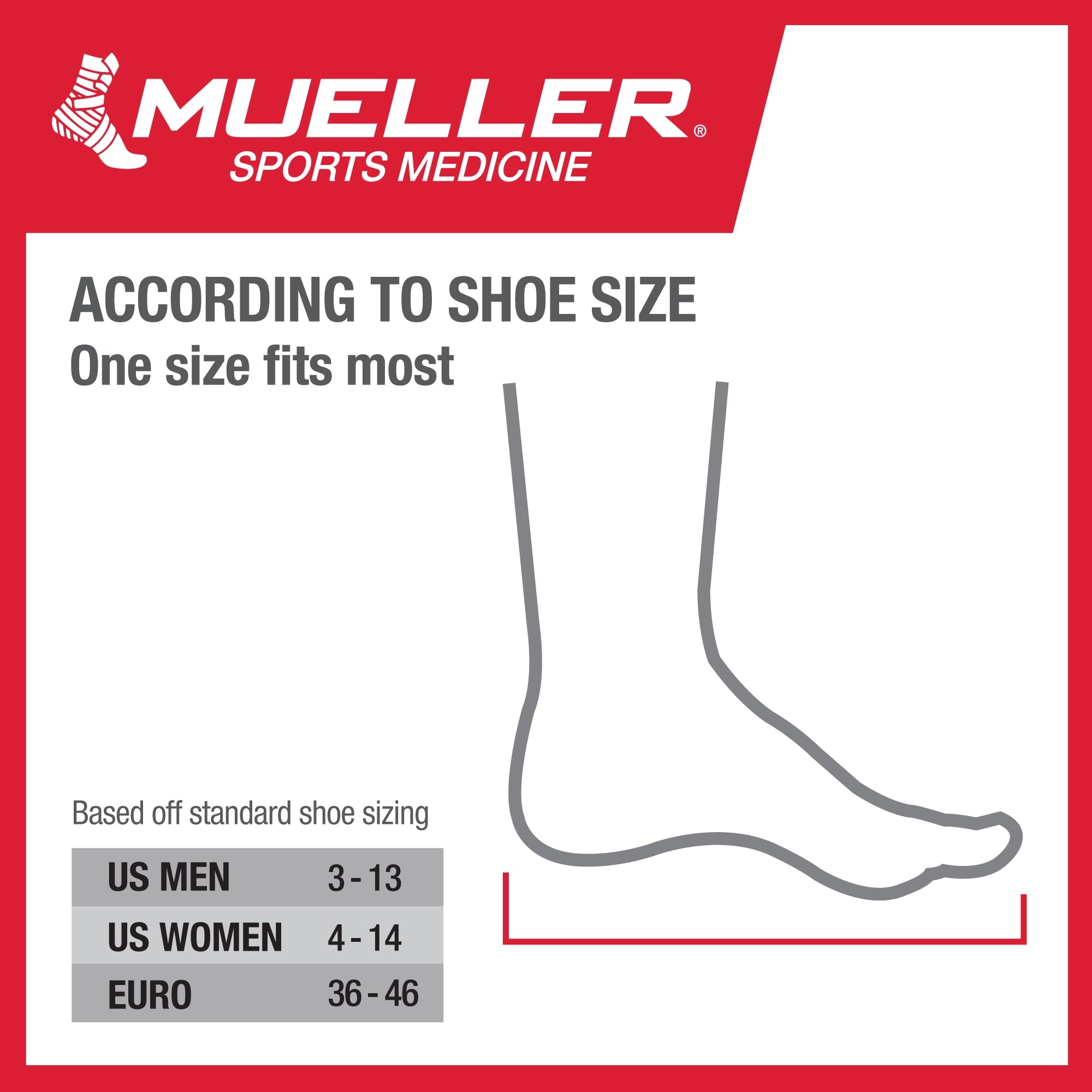 Mueller Adjustable Ankle Support, Black, One Size Fits Most