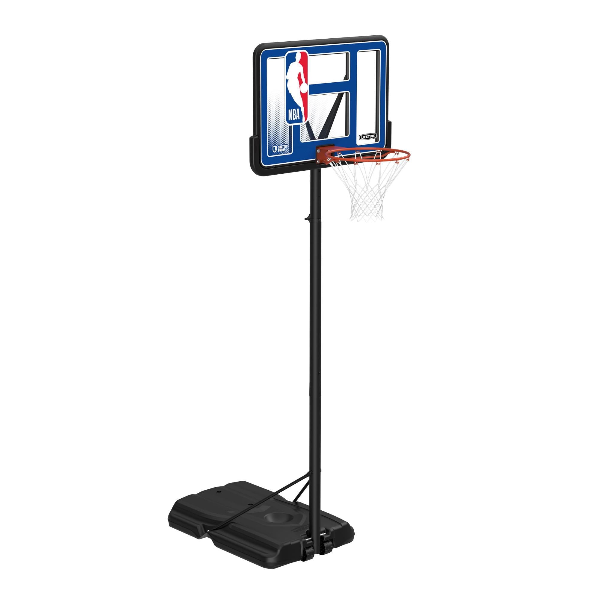 Lifetime NBA League 44" Portable Basketball Hoop with Wheels - 7.5 to 10 Ft Adjustable Height