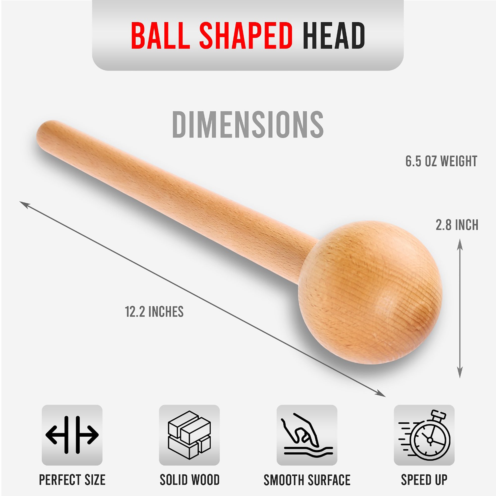 Hot Glove Baseball & Softball Wooden Glove Mallet