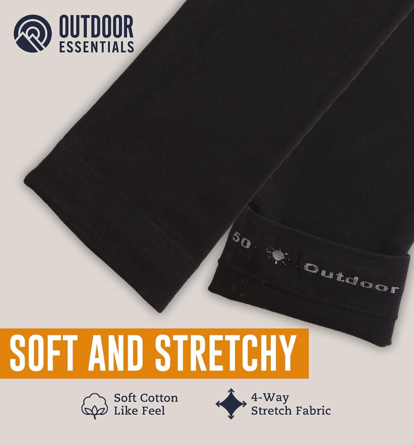 Outdoor Essentials UV Sun Protection Compression Athletic Arm Sleeves