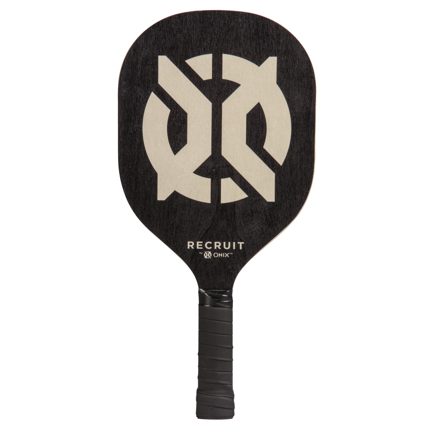 Recruit by ONIX Wood Pickleball Starter Set for All Ages and Levels to Learn to Play, Black