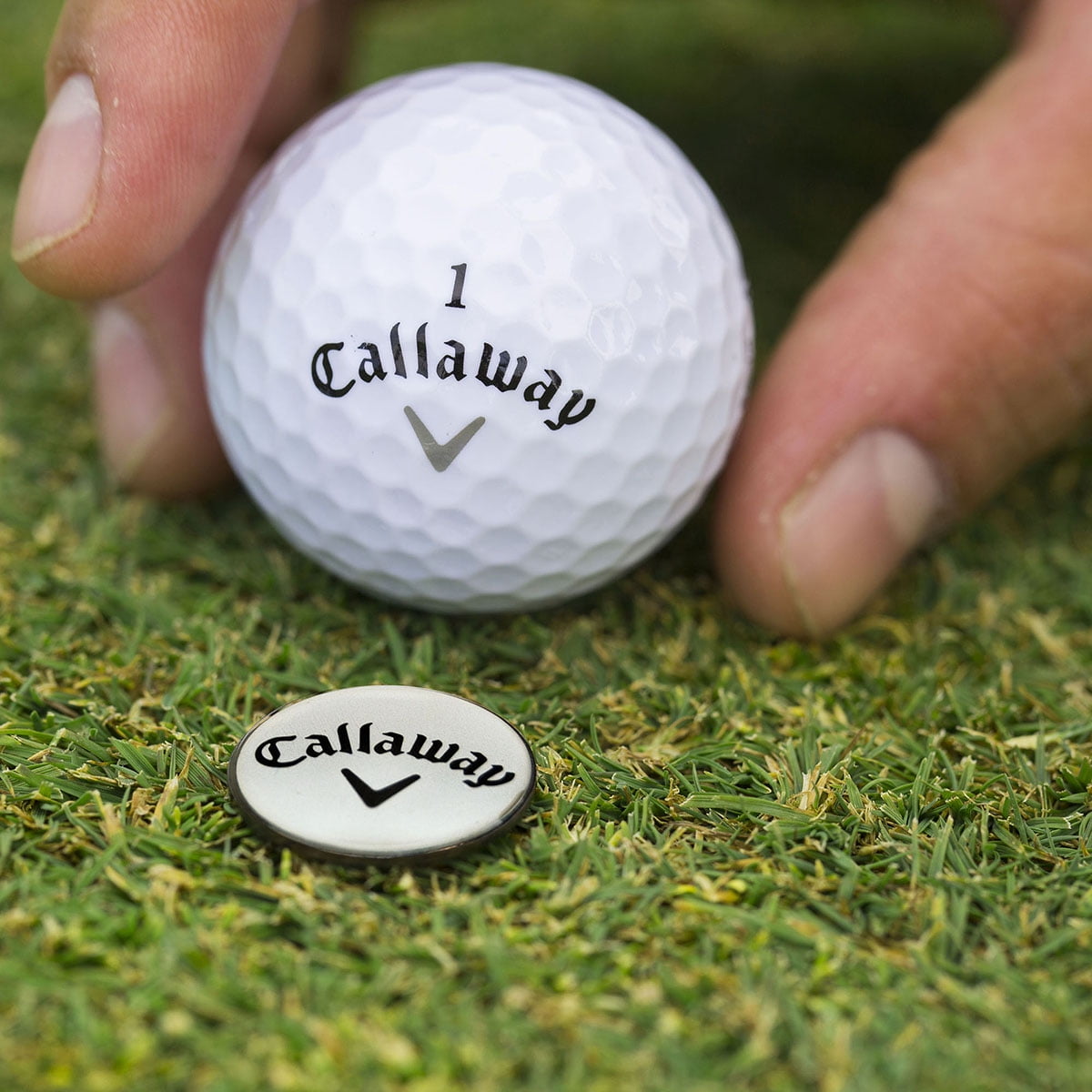 Callaway Golf Divot Repair Tool and Golf Ball Marker - Silver