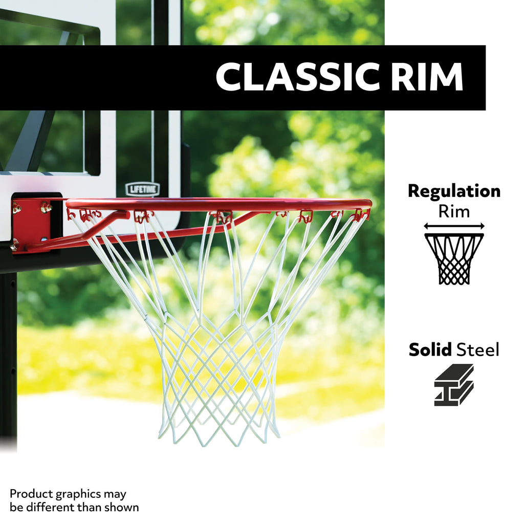 Lifetime Impact 44" Polyethylene Basketball Backboard and Rim Combo, (Model 90703)-Outdoor Play, 1 per pack