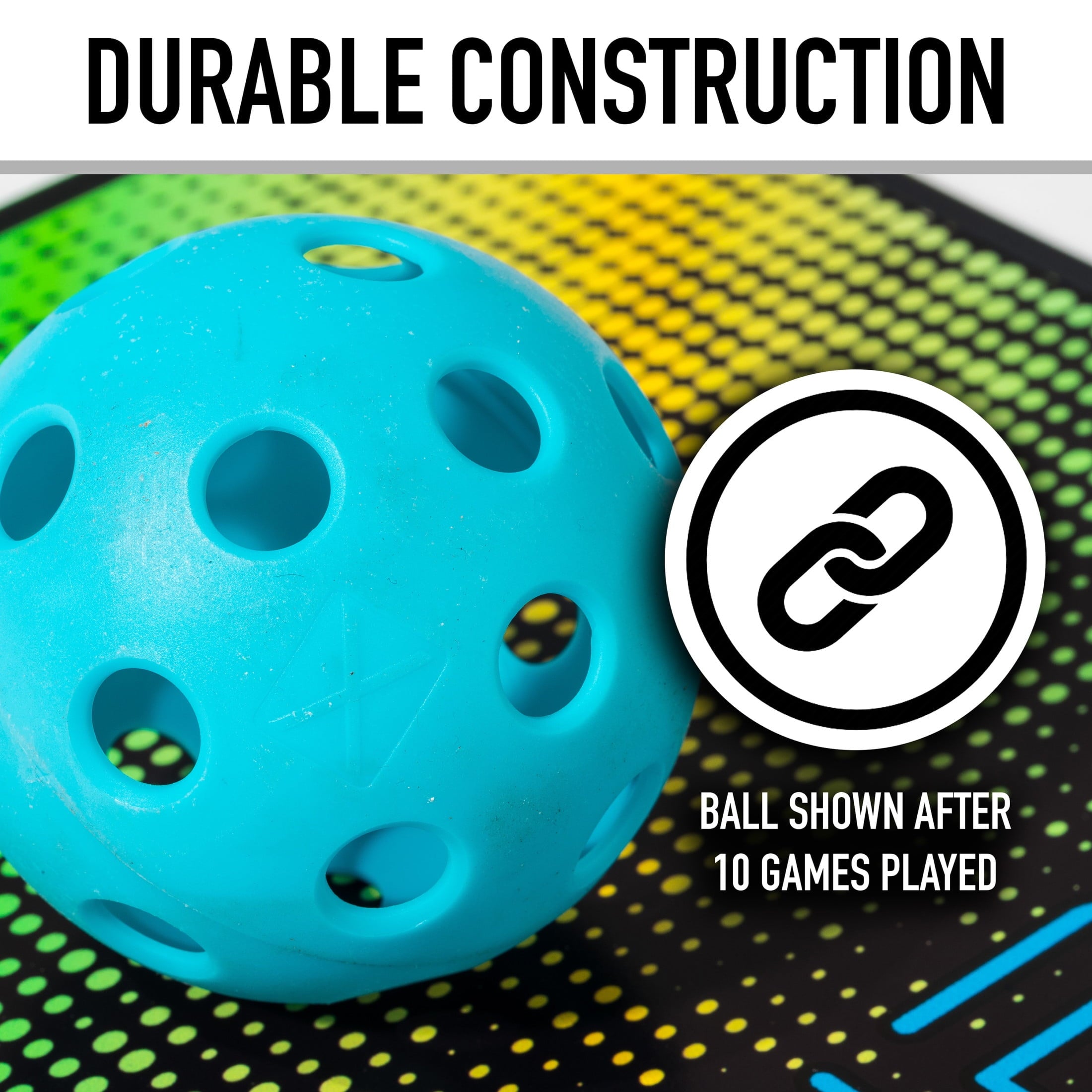 Franklin Sports X-26 Official Indoor Pickleballs - Bulk 100 Pack - Blue