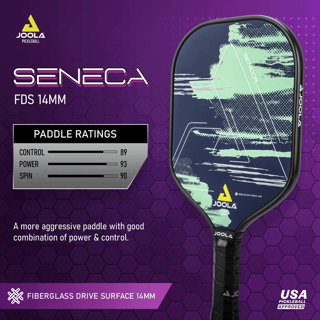 JOOLA Seneca Carbon Drive Surface, 16mm Pickleball Paddle, Blue