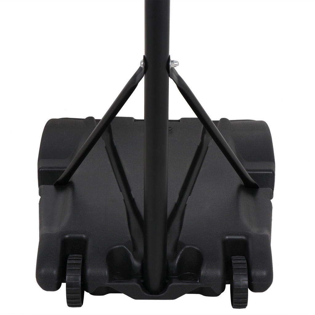 ZENY Portable Height Adjustable 4 -7 FT Basketball Hoop Basketball Stand W/ Wheels Black