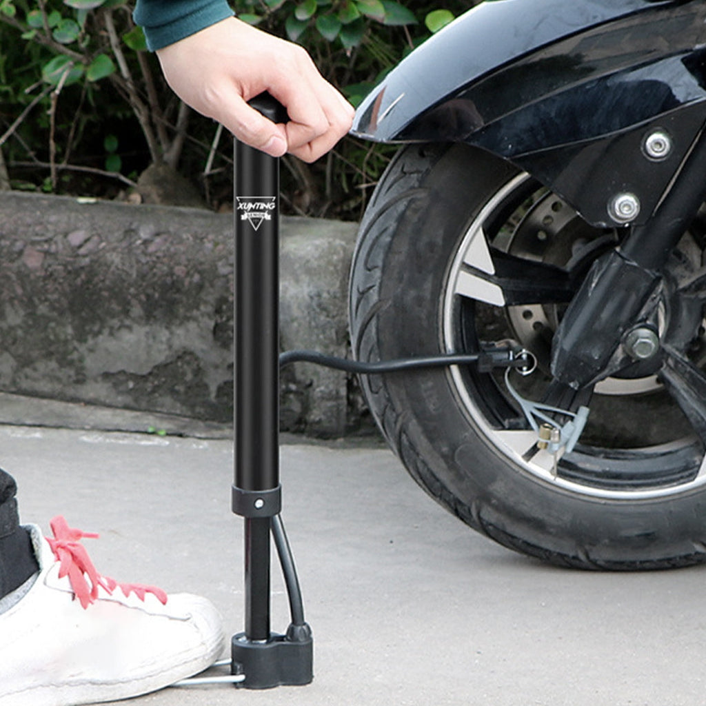 Bike Pump Portable,Bike Tire Inflator,Bicycle Hand Air Pump with 3 Auxiliary Nozzle,Ball Pump Inflator Bicycle Floor Pump Suitable for Baby Stroller Tires,Balls,Road and Mountain Bikes