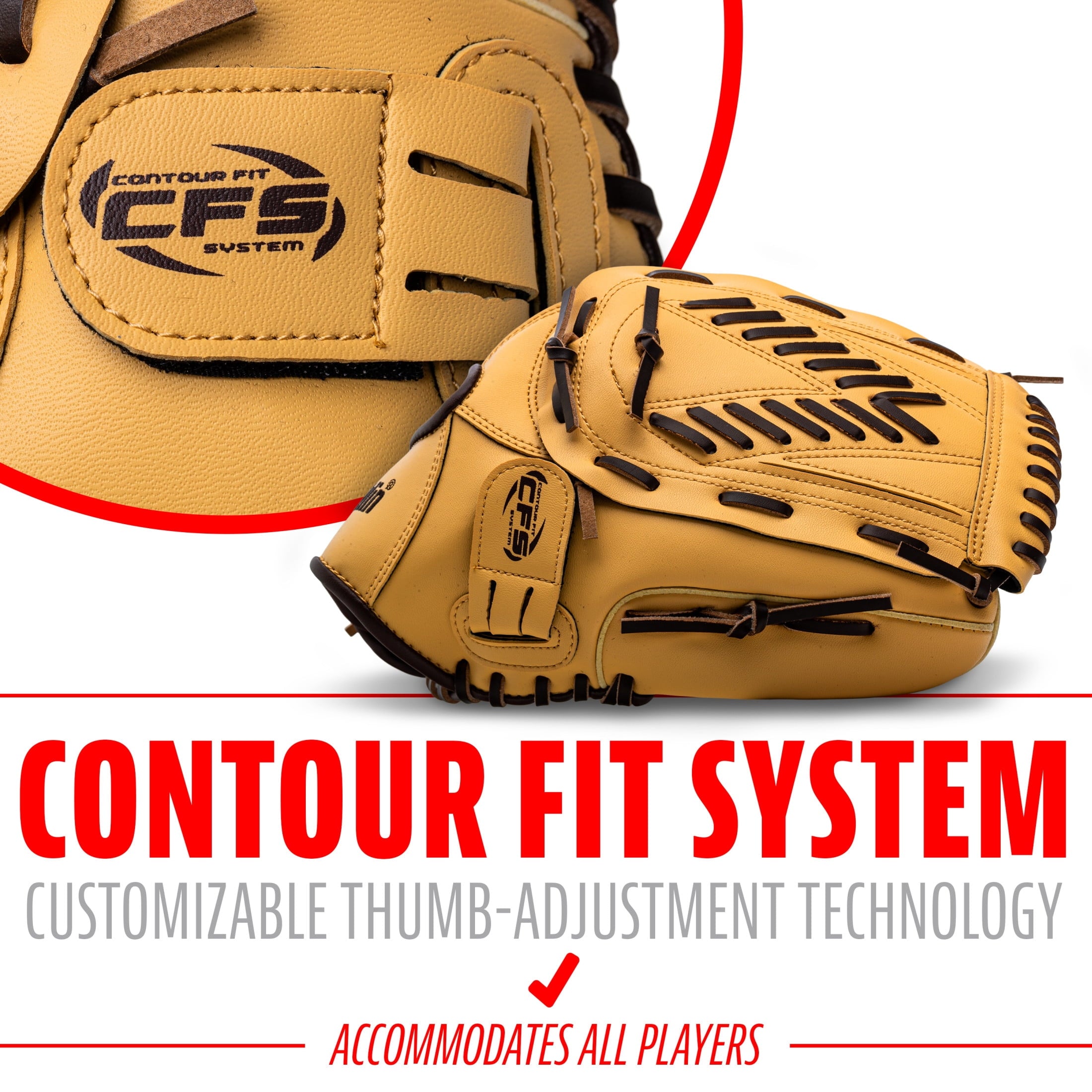 Franklin Sports Field Master Baseball + Softball Glove - Adult + Youth Mitt - 13" Righty