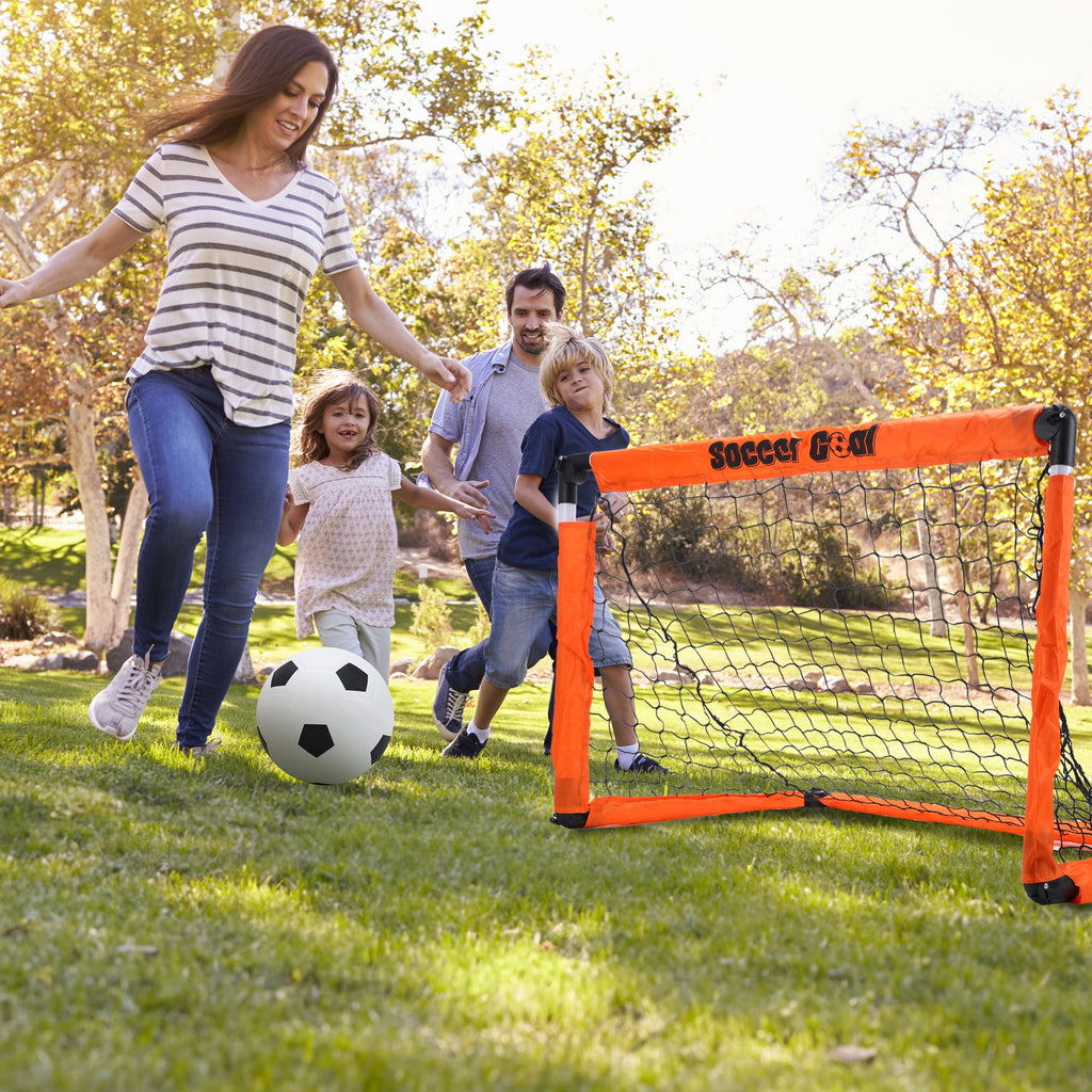 Soccer Goal for Kids, Soccer Nets for Kids Ages 4 8, Portable Soccer Goal Training Equipment, Perfect Indoor Outdoor Sport Game