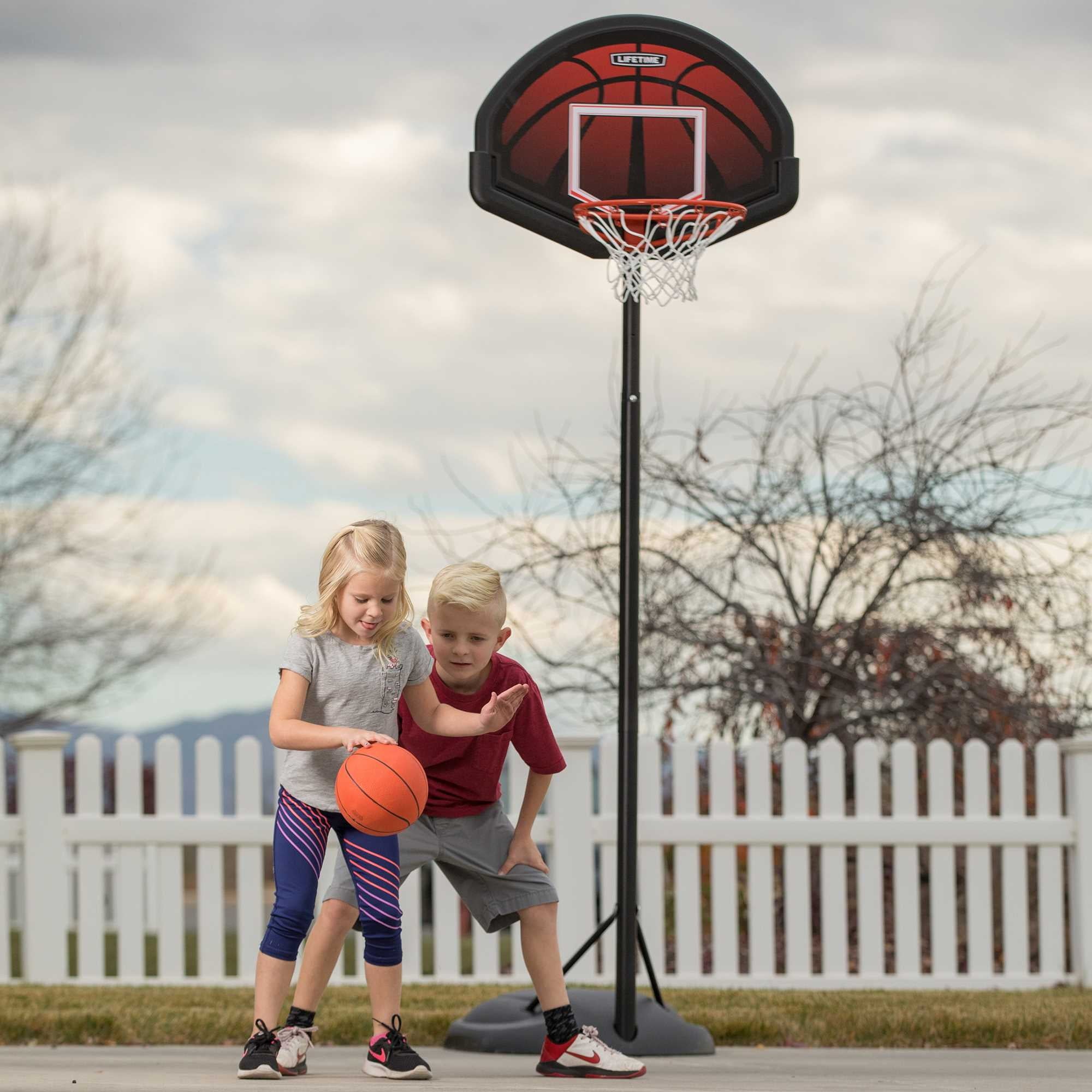 Lifetime 32-Inch Youth Impact Portable Basketball Hoop with Telescoping Adjustment & Youth Rim - Model 90269-Outdoor Play
