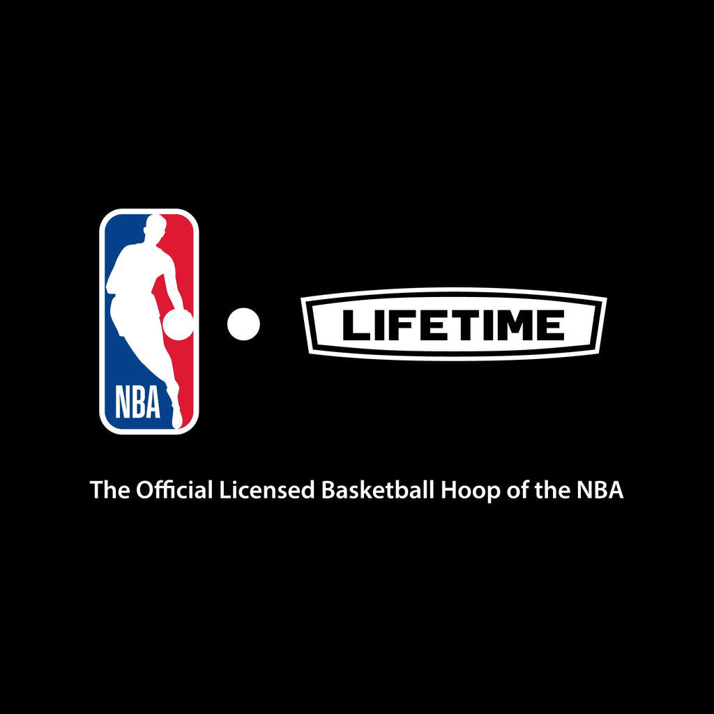 Lifetime NBA League 44" Portable Basketball Hoop with Wheels - 7.5 to 10 Ft Adjustable Height